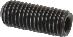 Value Collection - 1/4-28 UNF, 5/8" OAL, Cup Point Set Screw - Grade 8 Alloy Steel, 1/8" Key - Eagle Tool & Supply