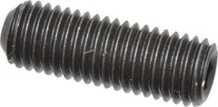Value Collection - 1/4-28 UNF, 3/4" OAL, Cup Point Set Screw - Grade 8 Alloy Steel, 1/8" Key - Eagle Tool & Supply