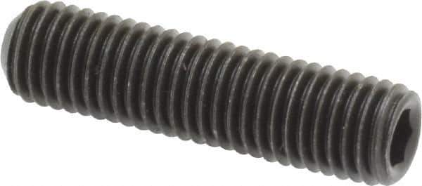 Value Collection - 1/4-28 UNF, 1" OAL, Cup Point Set Screw - Grade 8 Alloy Steel, 1/8" Key - Eagle Tool & Supply