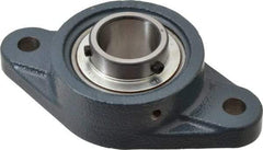 Value Collection - 1-3/16" ID, 3-5/32" OAW x 5-13/16" OAL x 3-5/32" OAH 2-Bolt High Temperature Flange Bearing - 2,500 Lb Static Cap, 4,300 Lb Dyn Cap, 4.594" Btw Mnt Hole Ctrs, 45/64" Base-to-Ctr Ht, Cast Iron - Eagle Tool & Supply