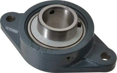 Value Collection - 1-1/2" ID, 3-15/16" OAW x 6-7/8" OAL x 3-15/16" OAH 2-Bolt High Temperature Flange Bearing - 4,000 Lb Static Cap, 6,400 Lb Dyn Cap, 5.656" Btw Mnt Hole Ctrs, 53/64" Base-to-Ctr Ht, Cast Iron - Eagle Tool & Supply