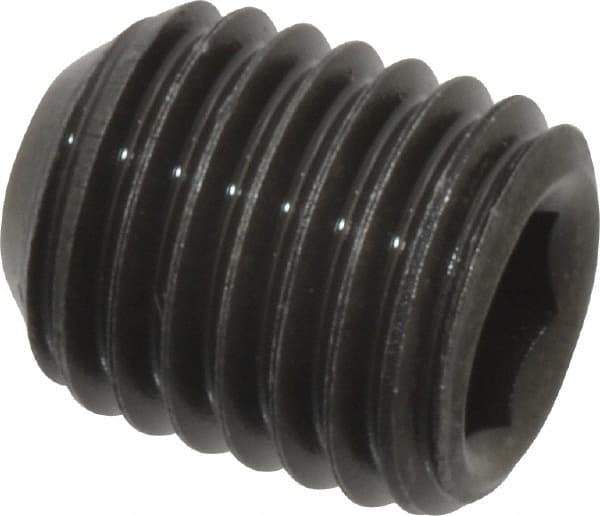 Value Collection - 5/16-24 UNF, 3/8" OAL, Cup Point Set Screw - Grade 8 Alloy Steel, 5/32" Key - Eagle Tool & Supply