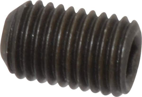 Value Collection - 5/16-24 UNF, 1/2" OAL, Cup Point Set Screw - Grade 8 Alloy Steel, 5/32" Key - Eagle Tool & Supply