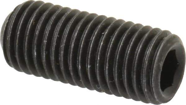 Value Collection - 5/16-24 UNF, 3/4" OAL, Cup Point Set Screw - Grade 8 Alloy Steel, 5/32" Key - Eagle Tool & Supply