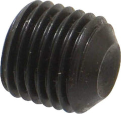 Value Collection - 3/8-24 UNF, 3/8" OAL, Cup Point Set Screw - Grade 8 Alloy Steel, 3/16" Key - Eagle Tool & Supply