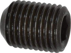 Value Collection - 3/8-24 UNF, 1/2" OAL, Cup Point Set Screw - Grade 8 Alloy Steel, 3/16" Key - Eagle Tool & Supply