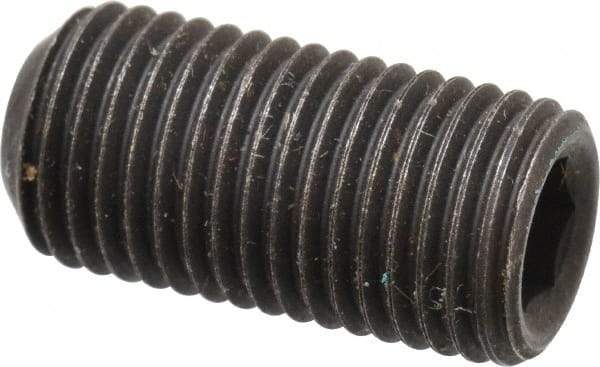 Value Collection - 3/8-24 UNF, 3/4" OAL, Cup Point Set Screw - Grade 8 Alloy Steel, 3/16" Key - Eagle Tool & Supply