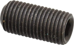 Value Collection - 3/8-24 UNF, 3/4" OAL, Cup Point Set Screw - Grade 8 Alloy Steel, 3/16" Key - Eagle Tool & Supply