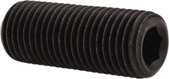 Value Collection - 3/8-24 UNF, 1" OAL, Cup Point Set Screw - Grade 8 Alloy Steel, 3/16" Key - Eagle Tool & Supply