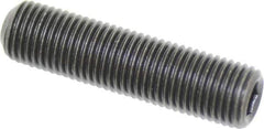 Value Collection - 3/8-24 UNF, 1-1/2" OAL, Cup Point Set Screw - Grade 8 Alloy Steel, 3/16" Key - Eagle Tool & Supply