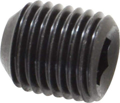 Value Collection - 7/16-20 UNF, 1/2" OAL, Cup Point Set Screw - Grade 8 Alloy Steel, 7/32" Key - Eagle Tool & Supply