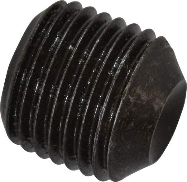 Value Collection - 1/2-20 UNF, 1/2" OAL, Cup Point Set Screw - Grade 8 Alloy Steel, 1/4" Key - Eagle Tool & Supply