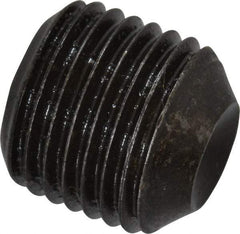 Value Collection - 1/2-20 UNF, 1/2" OAL, Cup Point Set Screw - Grade 8 Alloy Steel, 1/4" Key - Eagle Tool & Supply