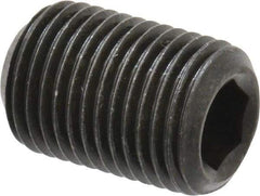 Value Collection - 1/2-20 UNF, 3/4" OAL, Cup Point Set Screw - Grade 8 Alloy Steel, 1/4" Key - Eagle Tool & Supply