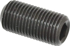 Value Collection - 1/2-20 UNF, 1" OAL, Cup Point Set Screw - Grade 8 Alloy Steel, 1/4" Key - Eagle Tool & Supply