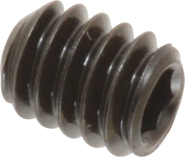 Value Collection - 1/4-20 UNC, 5/16" OAL, Cup Point Set Screw - Grade 8 Alloy Steel, 1/8" Key - Eagle Tool & Supply