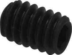 Value Collection - 1/4-20 UNC, 3/8" OAL, Cup Point Set Screw - Grade 8 Alloy Steel, 1/8" Key - Eagle Tool & Supply