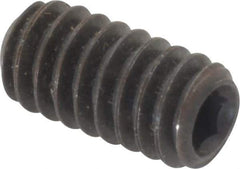 Value Collection - 1/4-20 UNC, 1/2" OAL, Cup Point Set Screw - Grade 8 Alloy Steel, 1/8" Key - Eagle Tool & Supply