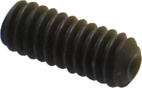 Value Collection - 1/4-20 UNC, 5/8" OAL, Cup Point Set Screw - Grade 8 Alloy Steel, 1/8" Key - Eagle Tool & Supply