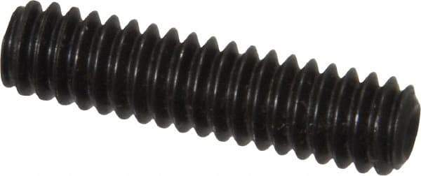 Value Collection - 1/4-20 UNC, 1" OAL, Cup Point Set Screw - Grade 8 Alloy Steel, 1/8" Key - Eagle Tool & Supply