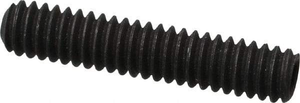 Value Collection - 1/4-20 UNC, 1-1/4" OAL, Cup Point Set Screw - Grade 8 Alloy Steel, 1/8" Key - Eagle Tool & Supply
