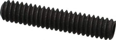 Value Collection - 1/4-20 UNC, 1-1/4" OAL, Cup Point Set Screw - Grade 8 Alloy Steel, 1/8" Key - Eagle Tool & Supply
