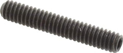 Value Collection - 1/4-20 UNC, 1-1/2" OAL, Cup Point Set Screw - Grade 8 Alloy Steel, 1/8" Key - Eagle Tool & Supply