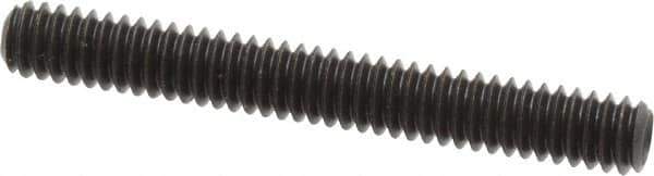 Value Collection - 1/4-20 UNC, 2" OAL, Cup Point Set Screw - Grade 8 Alloy Steel, 1/8" Key - Eagle Tool & Supply