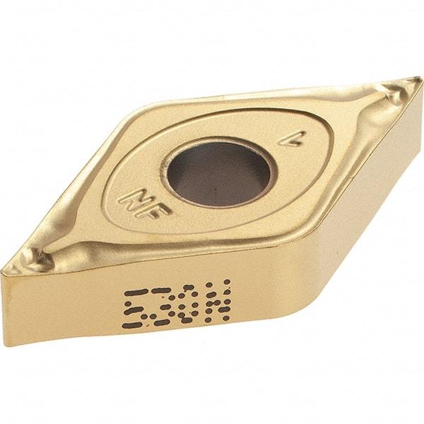 Iscar - DNMG431 NF Grade IC530N Cermet Turning Insert - TiCN/TiN Finish, 55° Diamond, 1/2" Inscr Circle, 3/16" Thick, 1/64" Corner Radius - Eagle Tool & Supply