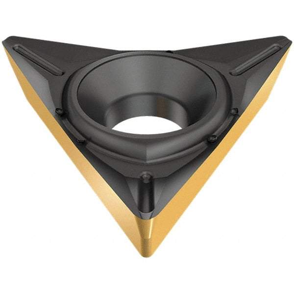 Iscar - TPGT2-0 SP Grade IC907 Carbide Turning Insert - TiAlN/TiN Finish, 60° Triangle, 1/4" Inscr Circle, 3/32" Thick, 0.0079" Corner Radius - Eagle Tool & Supply