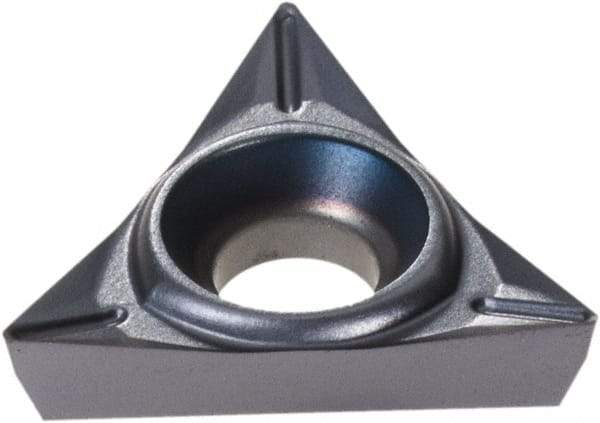 Iscar - TPGT2-0 SP Grade IC908 Carbide Turning Insert - TiAlN Finish, 60° Triangle, 1/4" Inscr Circle, 3/32" Thick, 0.0079" Corner Radius - Eagle Tool & Supply