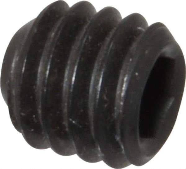Value Collection - 5/16-18 UNC, 5/16" OAL, Cup Point Set Screw - Grade 8 Alloy Steel, 5/32" Key - Eagle Tool & Supply
