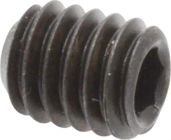 Value Collection - 5/16-18 UNC, 3/8" OAL, Cup Point Set Screw - Grade 8 Alloy Steel, 5/32" Key - Eagle Tool & Supply