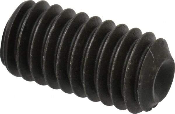 Value Collection - 5/16-18 UNC, 5/8" OAL, Cup Point Set Screw - Grade 8 Alloy Steel, 5/32" Key - Eagle Tool & Supply