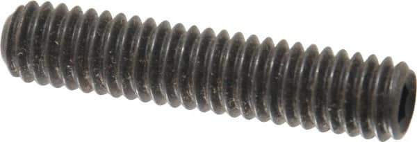 Value Collection - 5/16-18 UNC, 1-1/2" OAL, Cup Point Set Screw - Grade 8 Alloy Steel, 5/32" Key - Eagle Tool & Supply