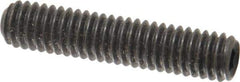 Value Collection - 5/16-18 UNC, 1-1/2" OAL, Cup Point Set Screw - Grade 8 Alloy Steel, 5/32" Key - Eagle Tool & Supply