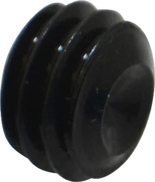 Value Collection - 3/8-16 UNC, 1/4" OAL, Cup Point Set Screw - Grade 8 Alloy Steel, 3/16" Key - Eagle Tool & Supply