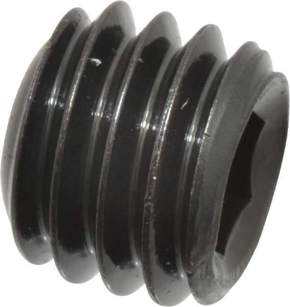 Value Collection - 3/8-16 UNC, 5/16" OAL, Cup Point Set Screw - Grade 8 Alloy Steel, 3/16" Key - Eagle Tool & Supply