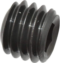 Value Collection - 3/8-16 UNC, 5/16" OAL, Cup Point Set Screw - Grade 8 Alloy Steel, 3/16" Key - Eagle Tool & Supply