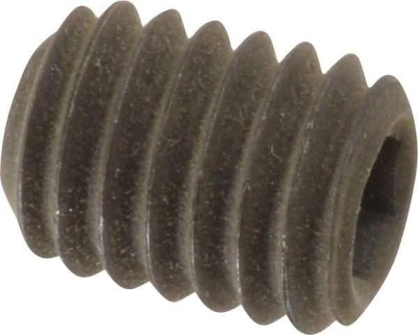 Value Collection - 3/8-16 UNC, 1/2" OAL, Cup Point Set Screw - Grade 8 Alloy Steel, 3/16" Key - Eagle Tool & Supply