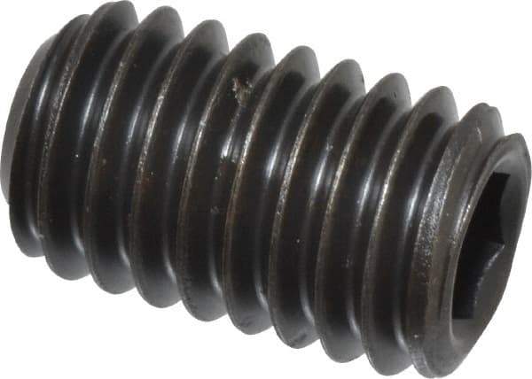 Value Collection - 3/8-16 UNC, 5/8" OAL, Cup Point Set Screw - Grade 8 Alloy Steel, 3/16" Key - Eagle Tool & Supply