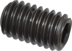 Value Collection - 3/8-16 UNC, 5/8" OAL, Cup Point Set Screw - Grade 8 Alloy Steel, 3/16" Key - Eagle Tool & Supply