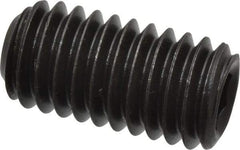 Value Collection - 3/8-16 UNC, 3/4" OAL, Cup Point Set Screw - Grade 8 Alloy Steel, 3/16" Key - Eagle Tool & Supply