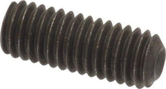 Value Collection - 3/8-16 UNC, 1" OAL, Cup Point Set Screw - Grade 8 Alloy Steel, 3/16" Key - Eagle Tool & Supply