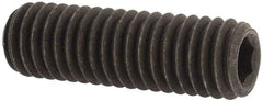 Value Collection - 3/8-16 UNC, 1-1/4" OAL, Cup Point Set Screw - Grade 8 Alloy Steel, 3/16" Key - Eagle Tool & Supply