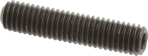 Value Collection - 3/8-16 UNC, 1-3/4" OAL, Cup Point Set Screw - Grade 8 Alloy Steel, 3/16" Key - Eagle Tool & Supply