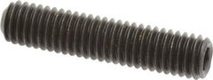 Value Collection - 3/8-16 UNC, 1-3/4" OAL, Cup Point Set Screw - Grade 8 Alloy Steel, 3/16" Key - Eagle Tool & Supply