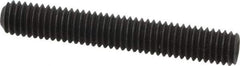 Value Collection - 3/8-16 UNC, 2-1/2" OAL, Cup Point Set Screw - Grade 8 Alloy Steel, 3/16" Key - Eagle Tool & Supply