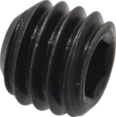Value Collection - 7/16-14 UNC, 3/8" OAL, Cup Point Set Screw - Grade 8 Alloy Steel, 7/32" Key - Eagle Tool & Supply
