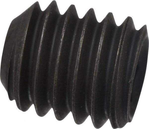 Value Collection - 7/16-14 UNC, 1/2" OAL, Cup Point Set Screw - Grade 8 Alloy Steel, 7/32" Key - Eagle Tool & Supply